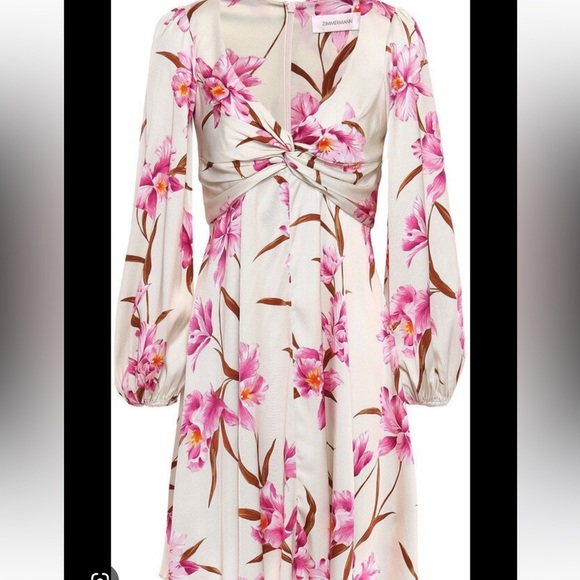 Zimmermann pink floral knot dress - Picture 7 of 7